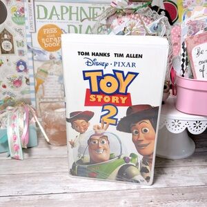 Disney Pixar Toy Story 2 VHS Tape Clamshell Case Tom Hanks Tim Allen Movie Night